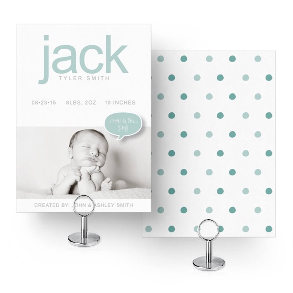 Jack Birth Announcement