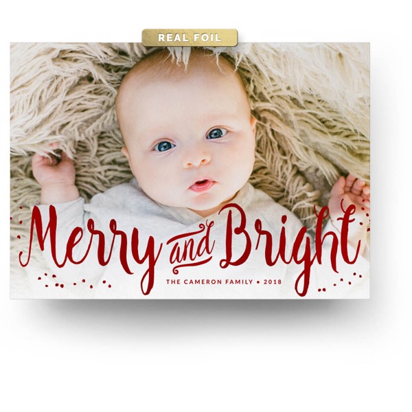 Fun Script Christmas Card