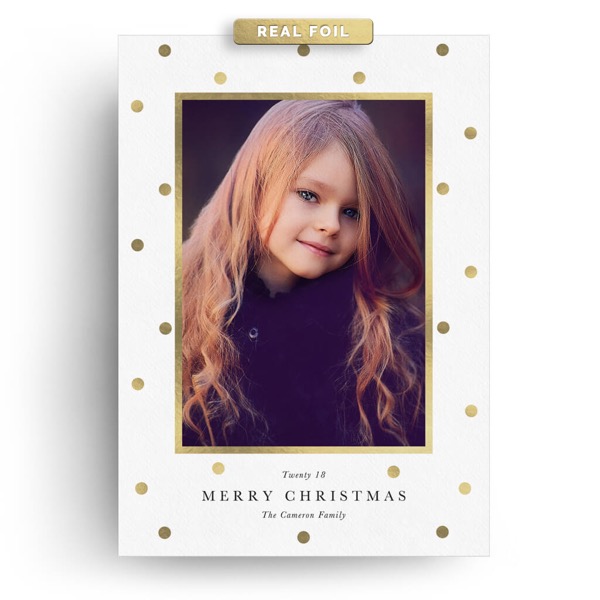 Polka Dots Christmas Card