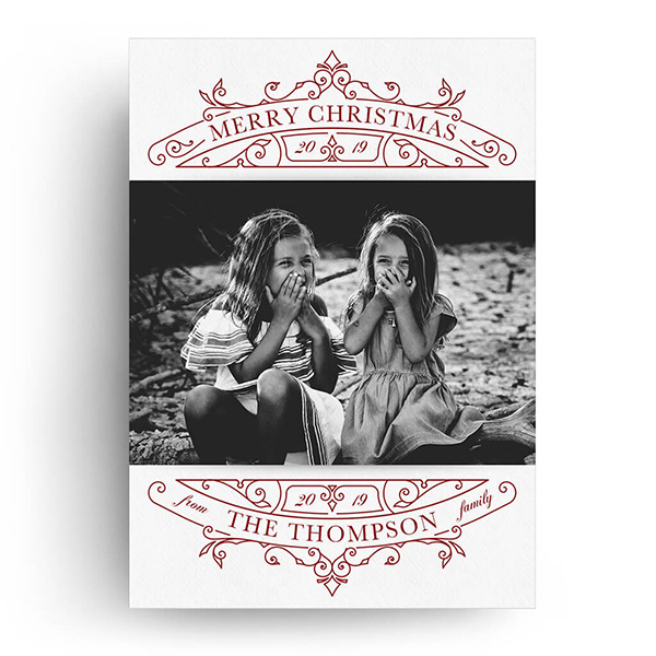 Decorative Frame Christmas Card