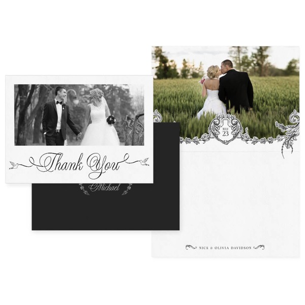 Love Birds Folding Thank You Card