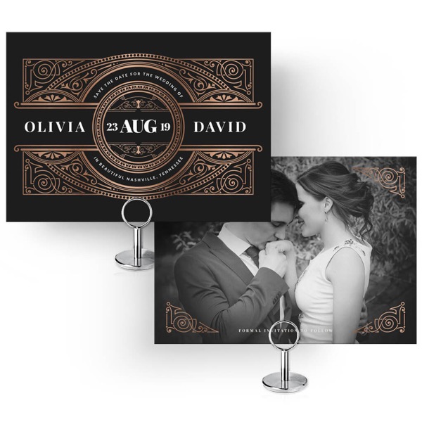 Deco Save the Date Card