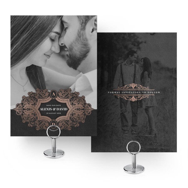 Fancy Save the Date Card