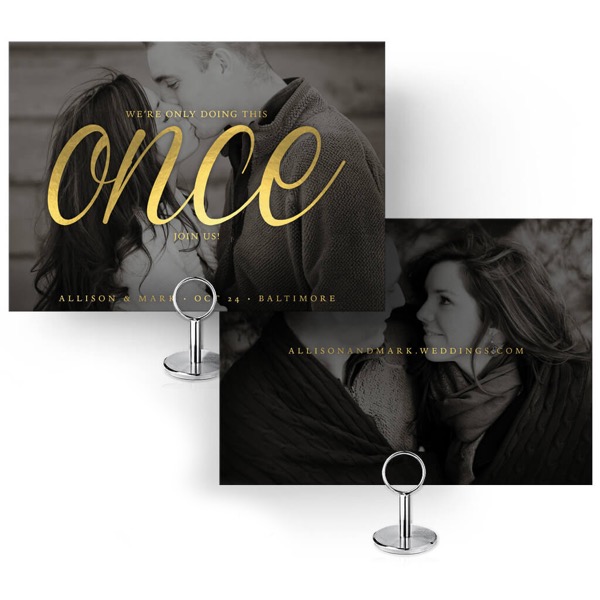 Once Save the Date Card