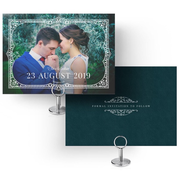 Ornate Frame Save the Date Card