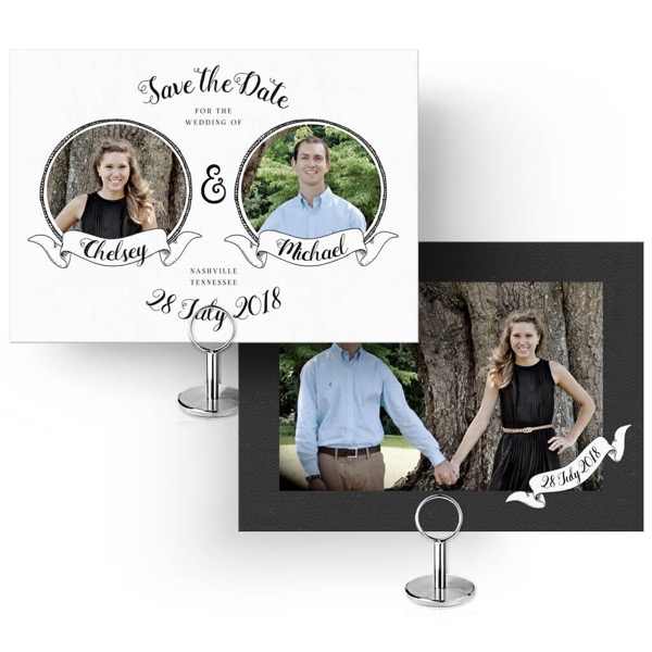 Two Become One Save the Date Card